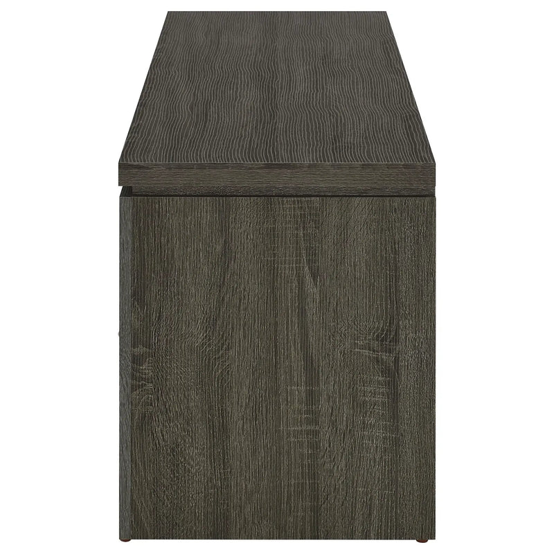 Elkton 2-drawer Engineered Wood 59-inch TV Stand Weathered Grey by Unique Piece Furniture