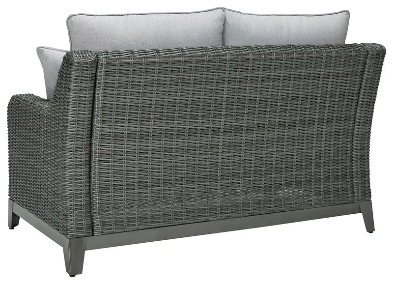 Elite Park - Loveseat w/Cushion - Gray by Unique Piece Furniture