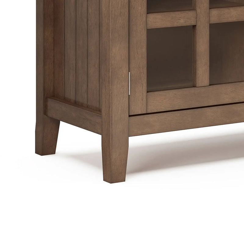 Acadian - TV Media Stand - Rustic Natural Aged Brown by HouseOfZazla