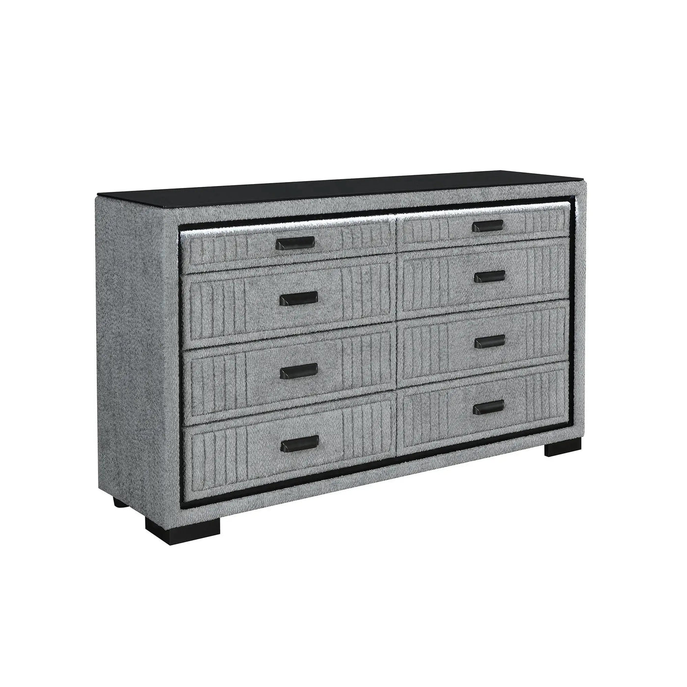 Isaiah - 5 Piece Bedroom Set With TV Lift-LED, Speakers And Fireplace by HouseOfZazla