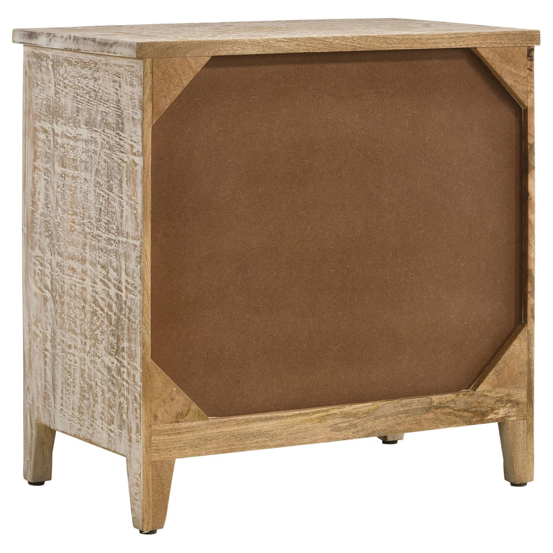 Kenzie - 3 Drawer Mandala Cabinet - White by HouseOfZazla