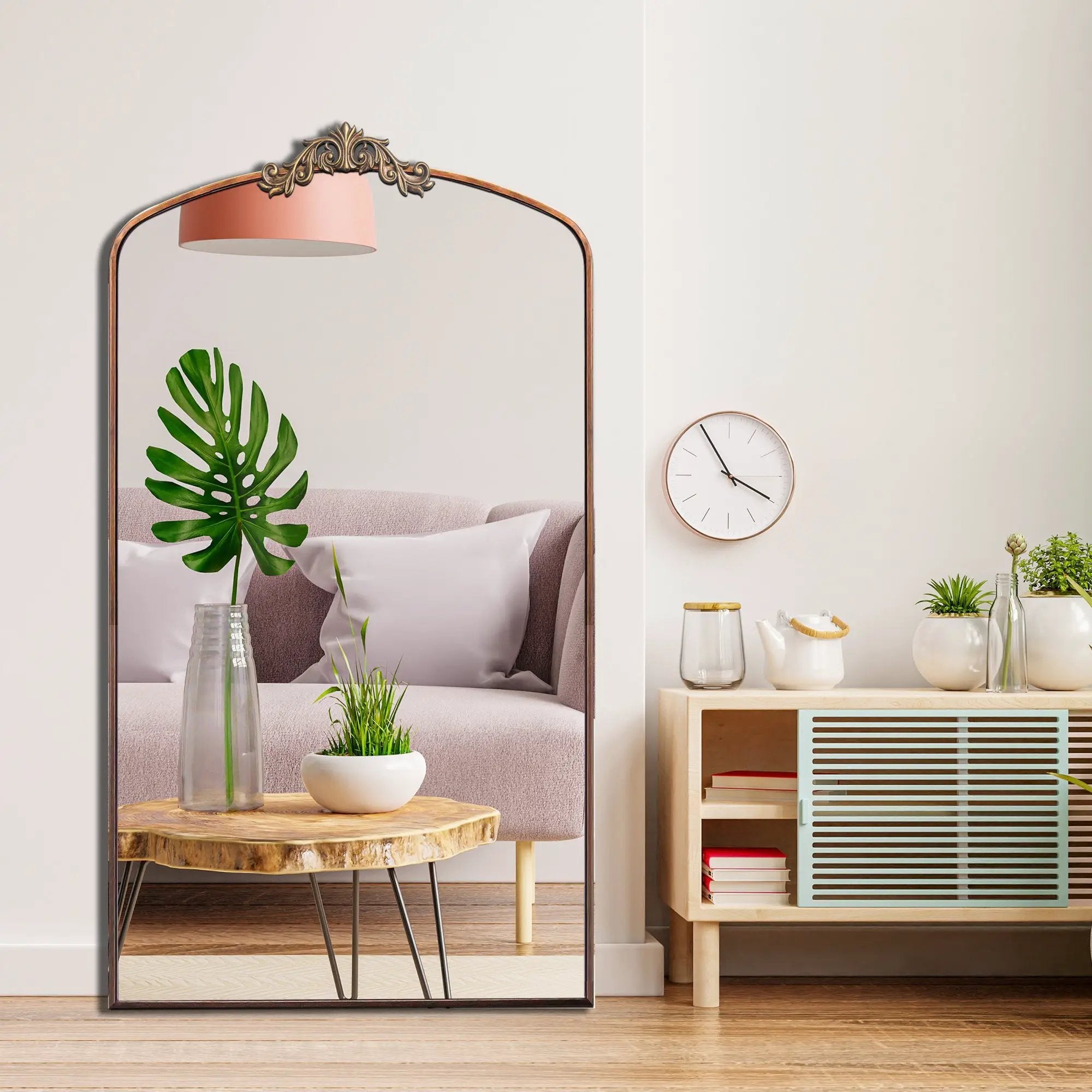 Vintage Ornate Arched Full Length Mirror by HouseOfZazla
