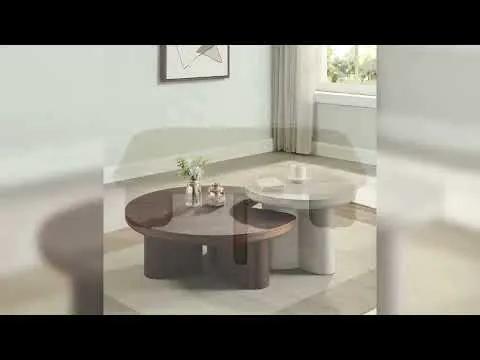 Yoab - Coffee Table - Smoked Oak by Unique Piece Furniture