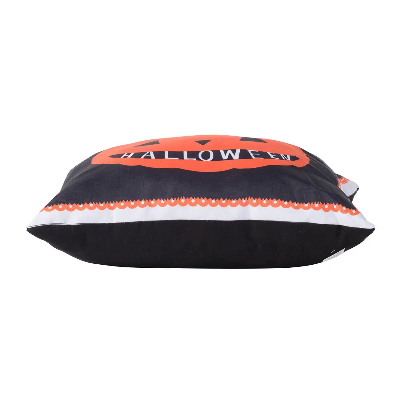 Halloween Pumpkin Pillow - Black / Orange by Unique Piece Furniture