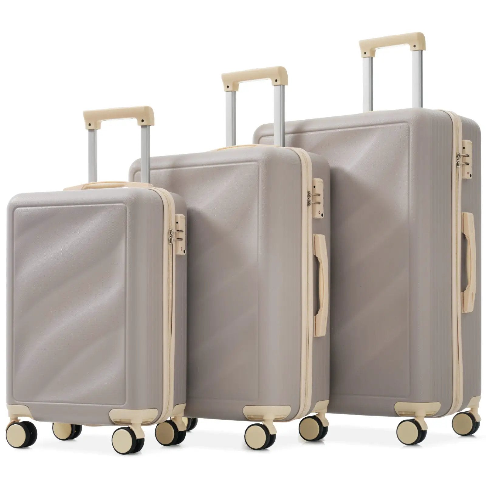 3 Piece Lightweight ABS Luggage Set by HouseOfZazla