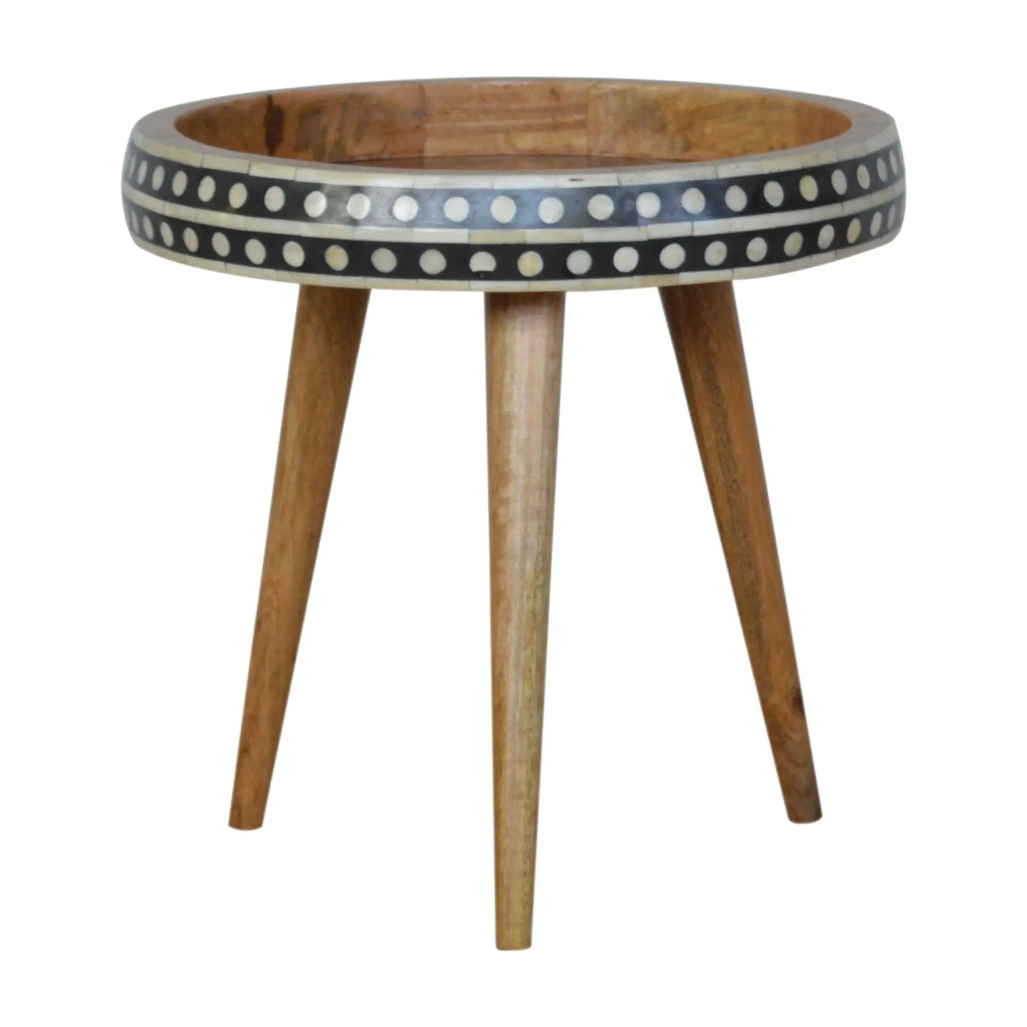 Small Patterned Nordic Style End Table by HouseOfZazla