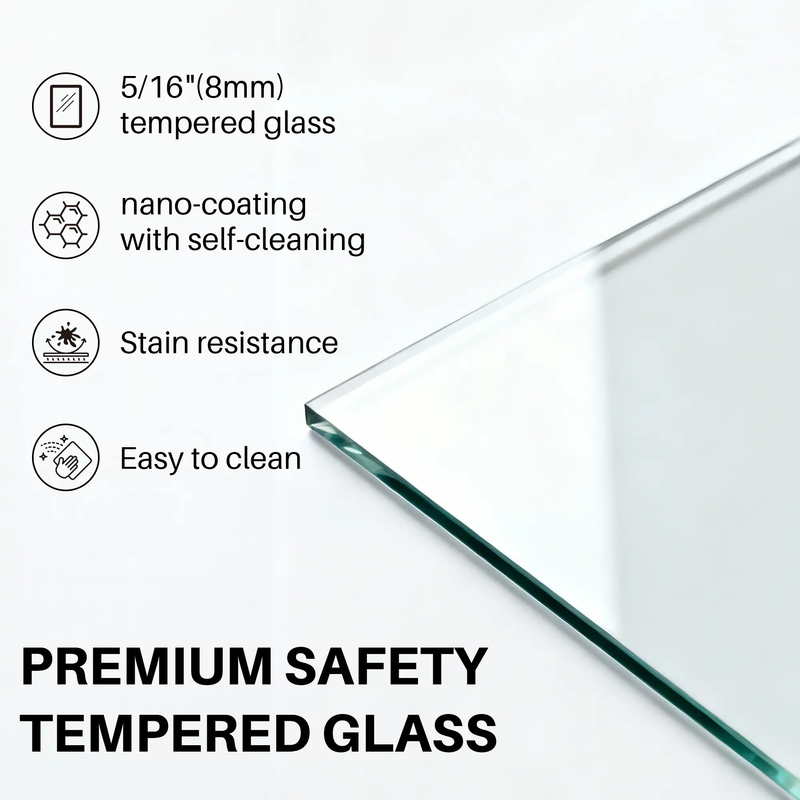 Frameless Sliding Shower Door, 44-48 in W x 75 in H by HouseOfZazla