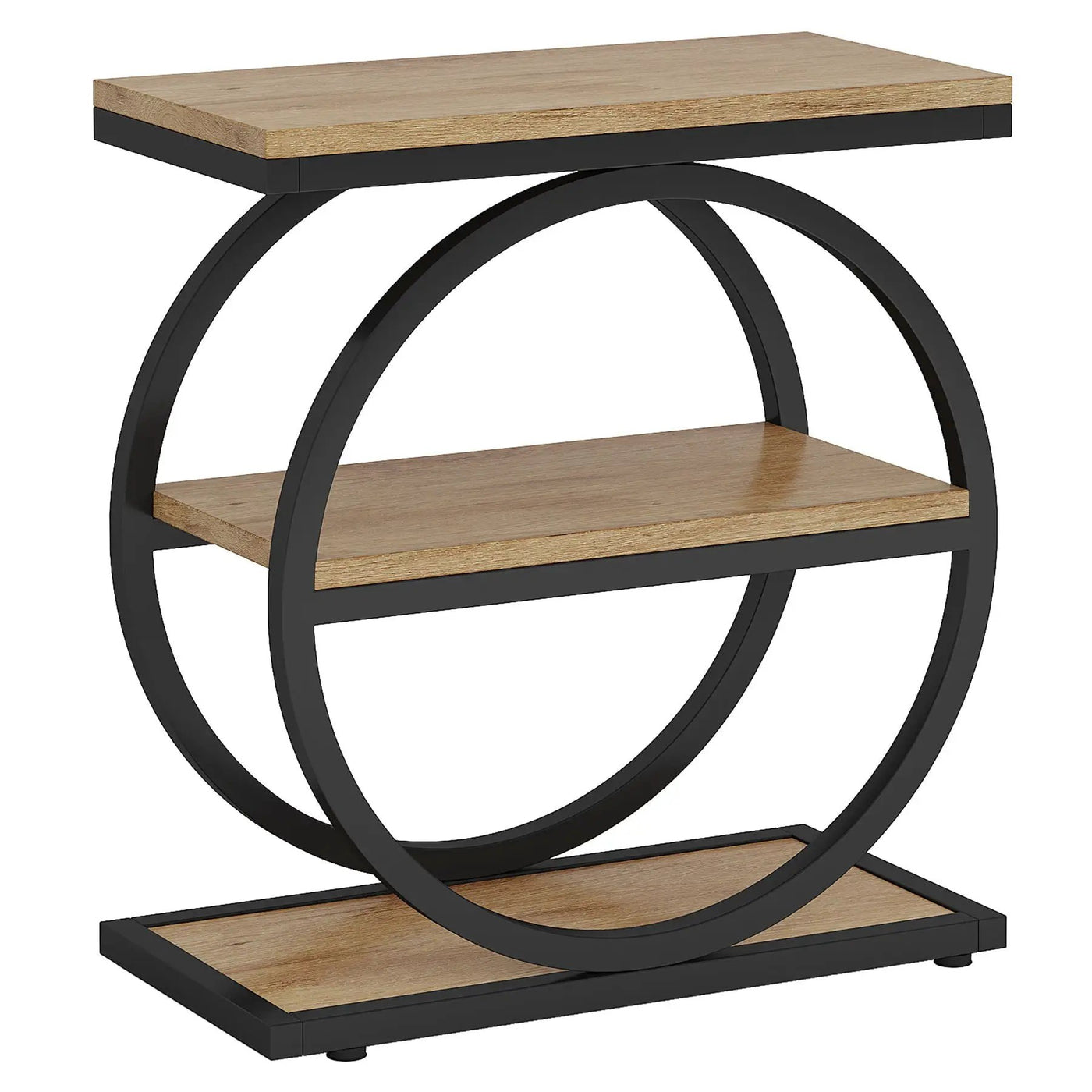 Industrial Narrow End Table With 3 Shelves by HouseOfZazla