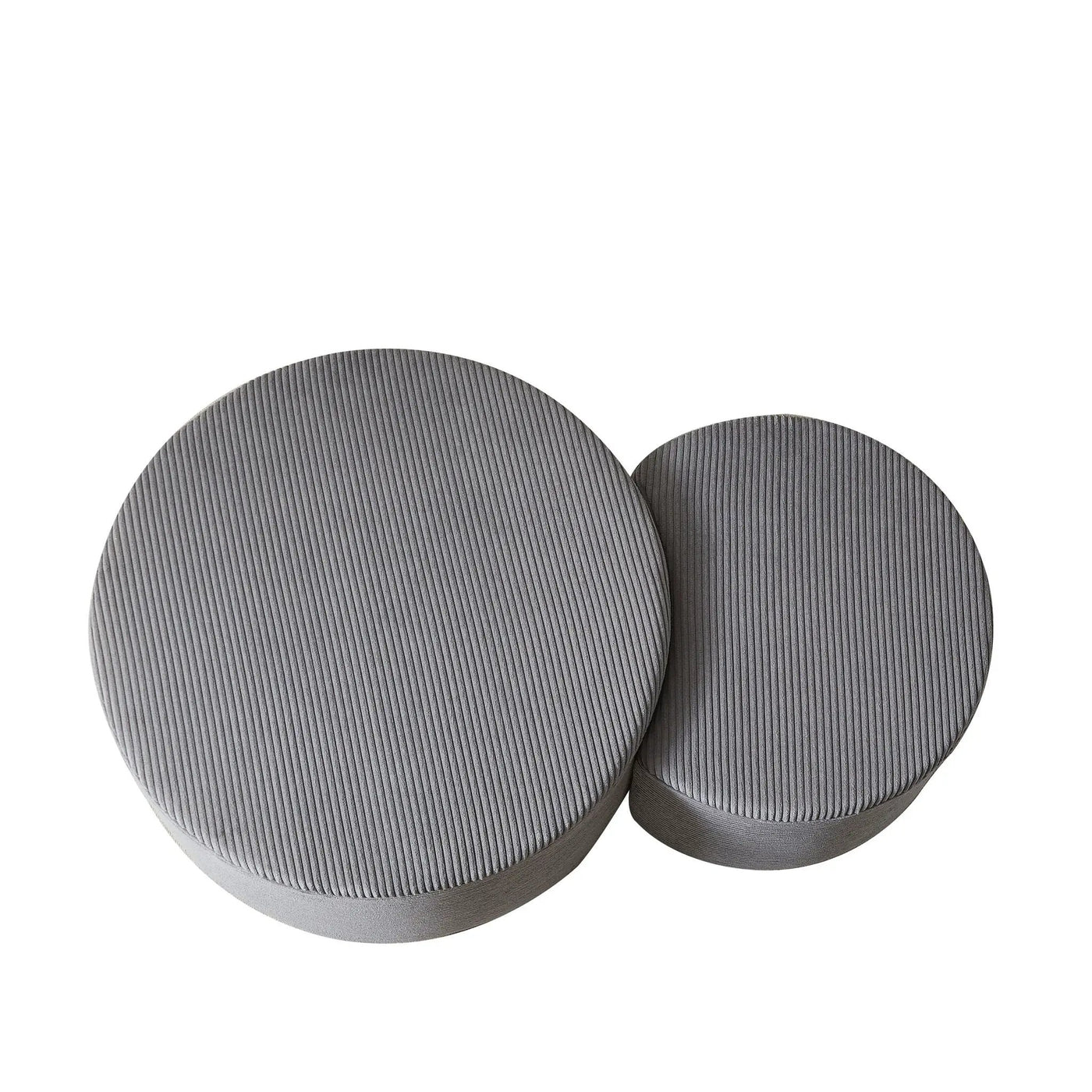 Modern Upholstered Round Coffee Table For Living Room (Set of 2) by HouseOfZazla