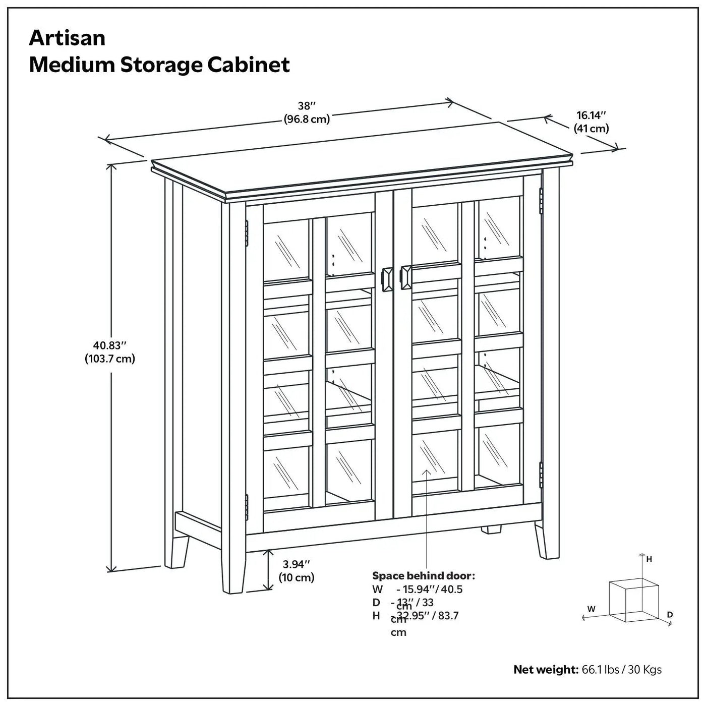 Artisan - Handcrafted Medium Storage Cabinet by Unique Piece Furniture