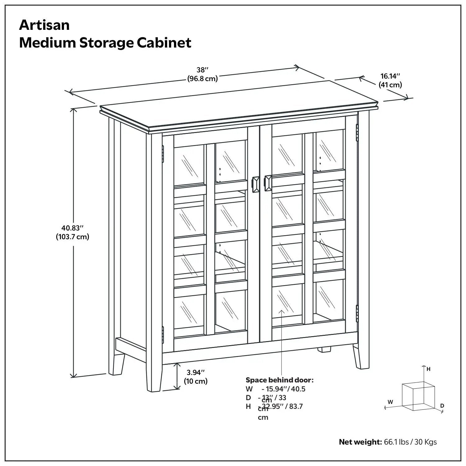 Artisan - Handcrafted Medium Storage Cabinet by HouseOfZazla
