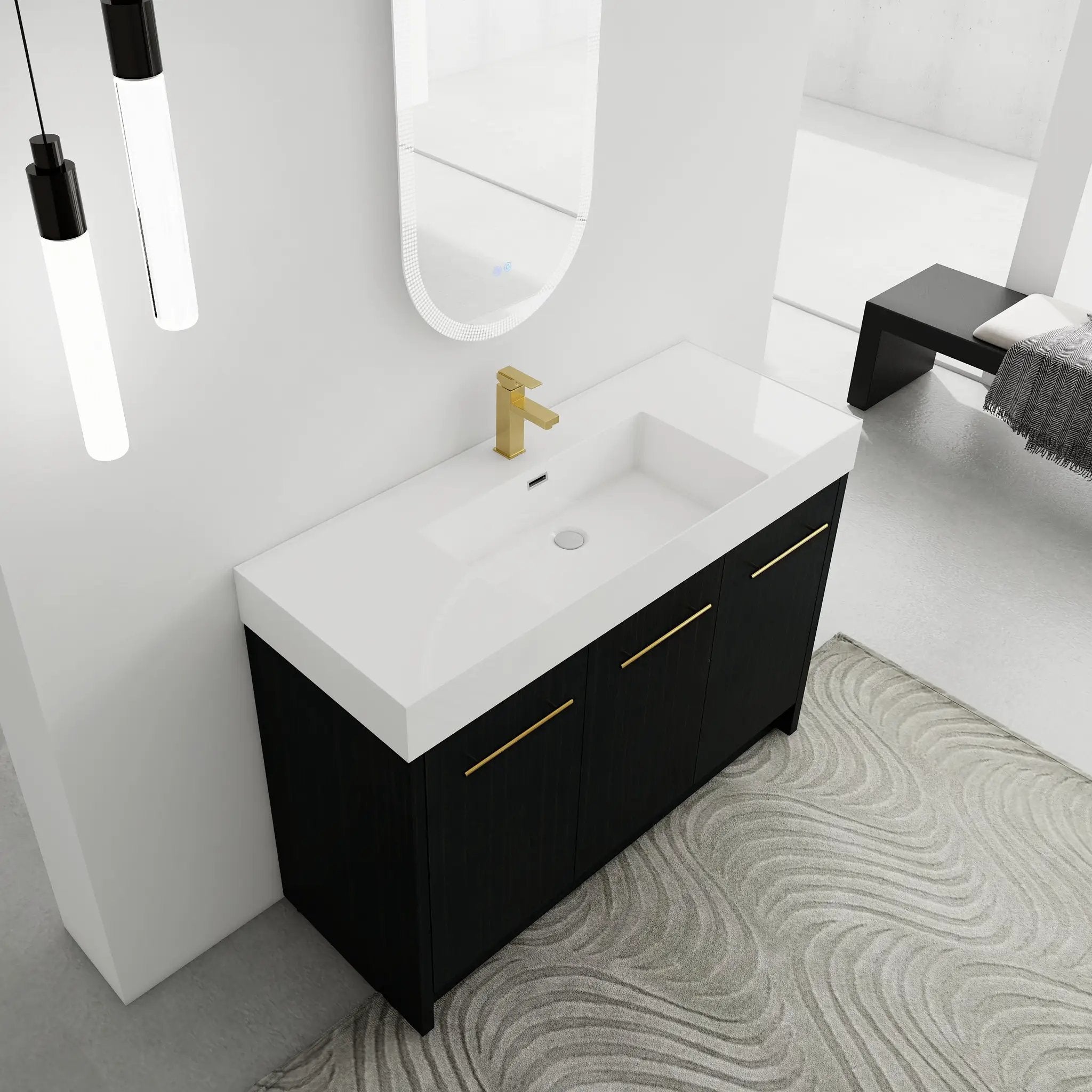 48 Inch Freestanding Bathroom Vanity by HouseOfZazla