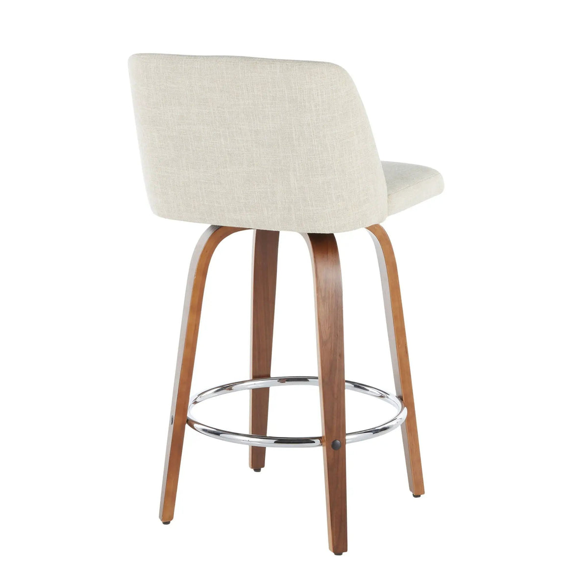 Toriano - Mid-Century Modern Counter Stool (Set of 2) by HouseOfZazla