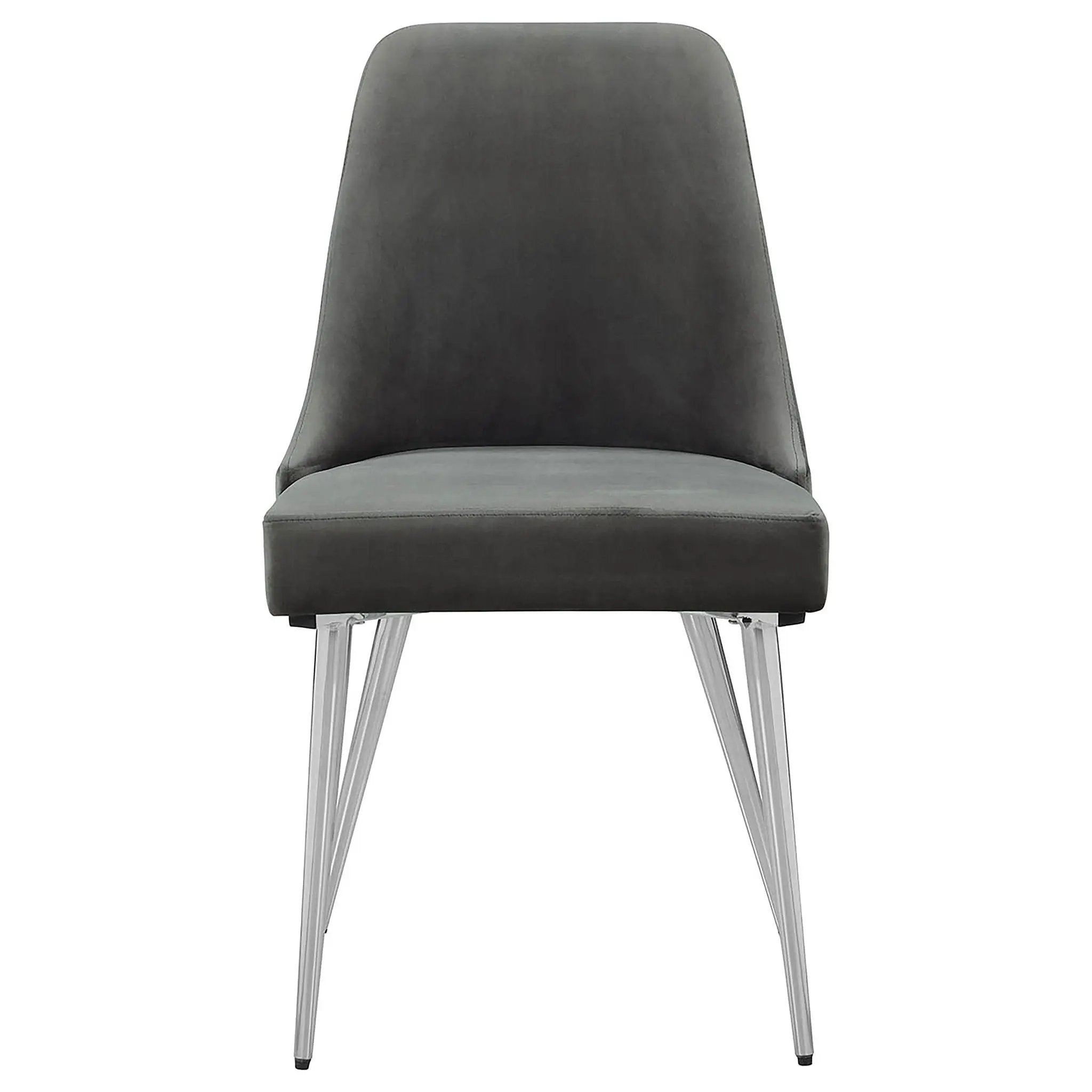 Cabianca Upholstered Dining Side Chair Grey (Set of 2) by Unique Piece Furniture