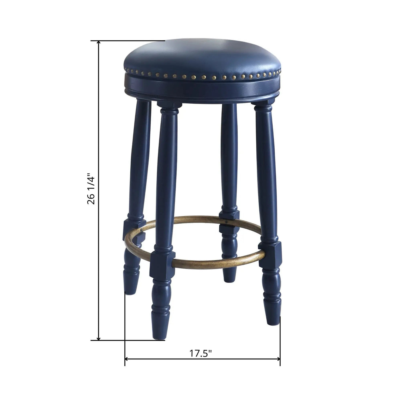 360° Swivel Wooden Barstools With Upholstered Seat, Counter Height (Set of 2) by HouseOfZazla