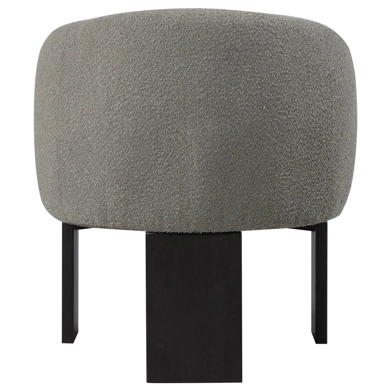 Valdez Boucle Upholstered Barrel Back Accent Chair Brown by Unique Piece Furniture