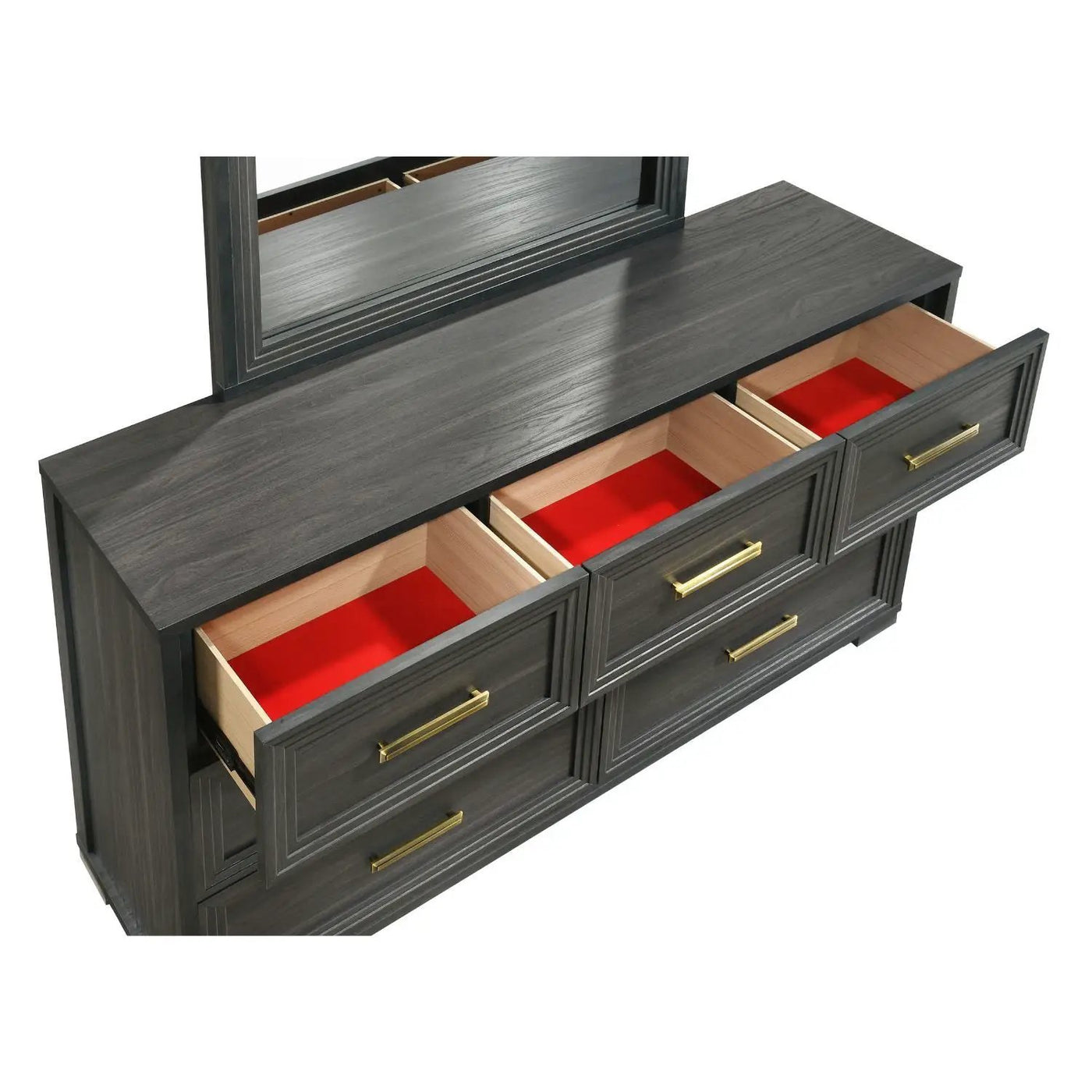Colorado - Bedroom Set With Upholstered LED Headboard by HouseOfZazla
