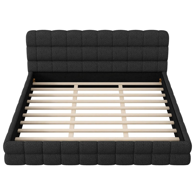 Upholstered Platform Bed With Headboard by Unique Piece Furniture