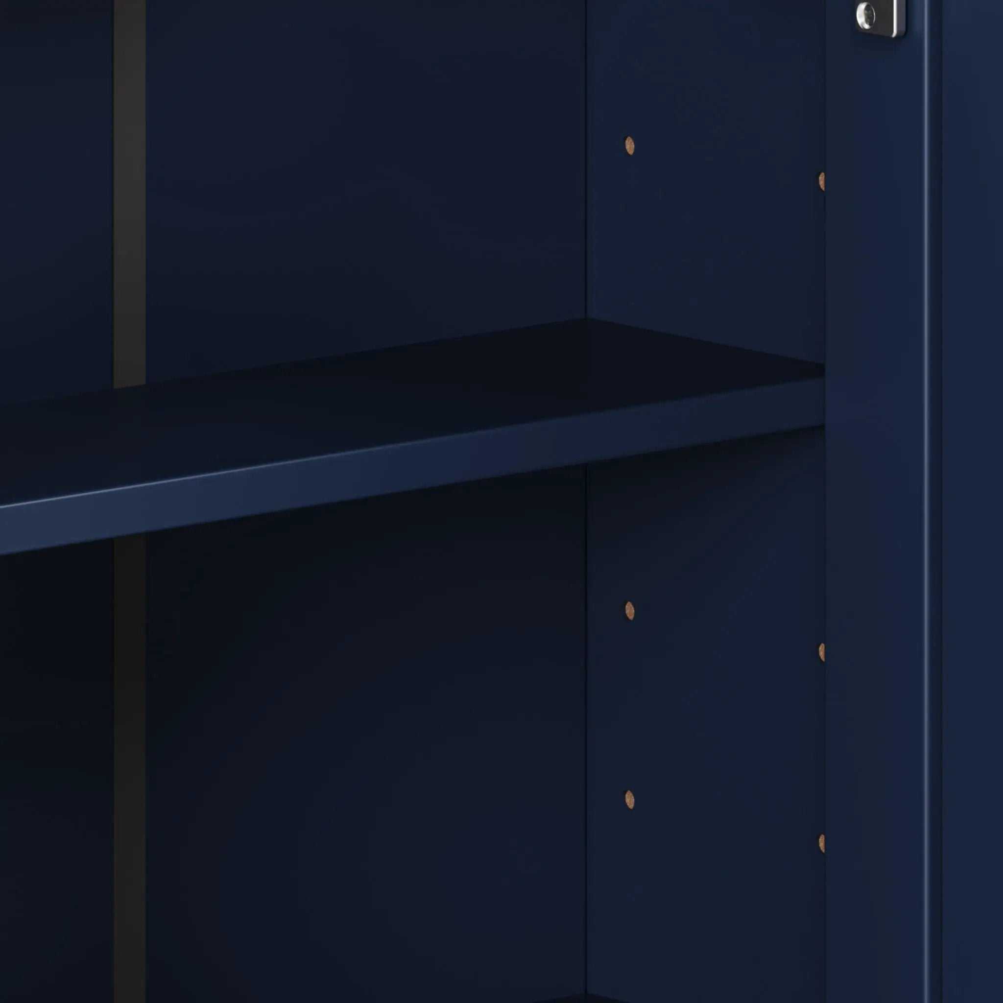 Bathroom Wall Storage Cabinet With Mirror And Adjustable Shelf, 6 Open Shelves by HouseOfZazla