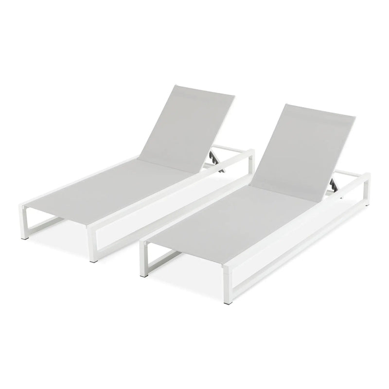 Chaise Lounge With 5 Reclining Positions, Outdoor Patio Lounge Chairs by HouseOfZazla