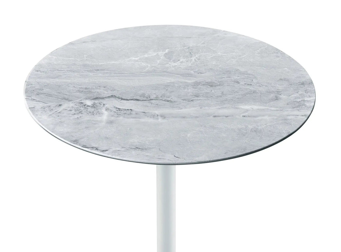 Orbit - 15.5" End Table With Height Adjustable Marble Textured Top by HouseOfZazla