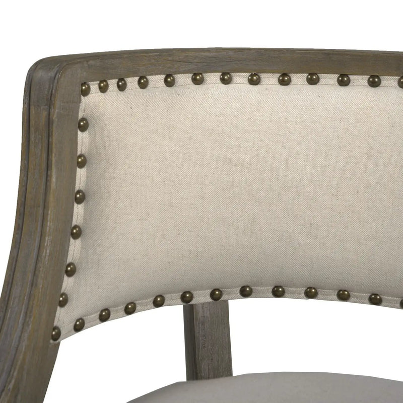 Paris - Farmhouse Counter Height Bar Stool With Backrest by Unique Piece Furniture