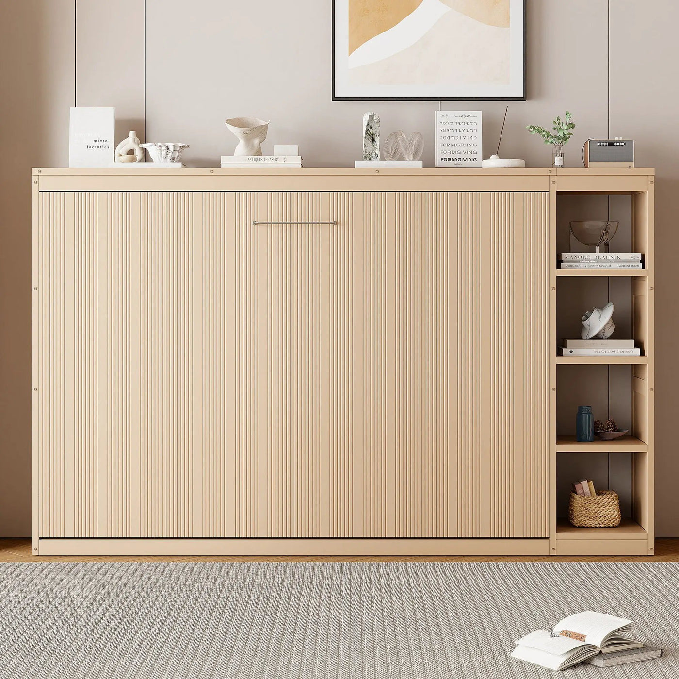 Murphy Bed With Bookshelf And Storage by HouseOfZazla
