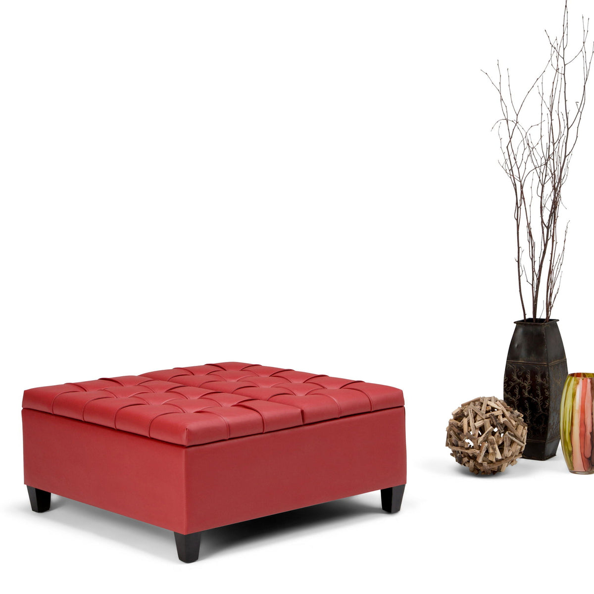 Harrison - Upholstered Coffee Table Storage Ottoman, photo 36 of 40