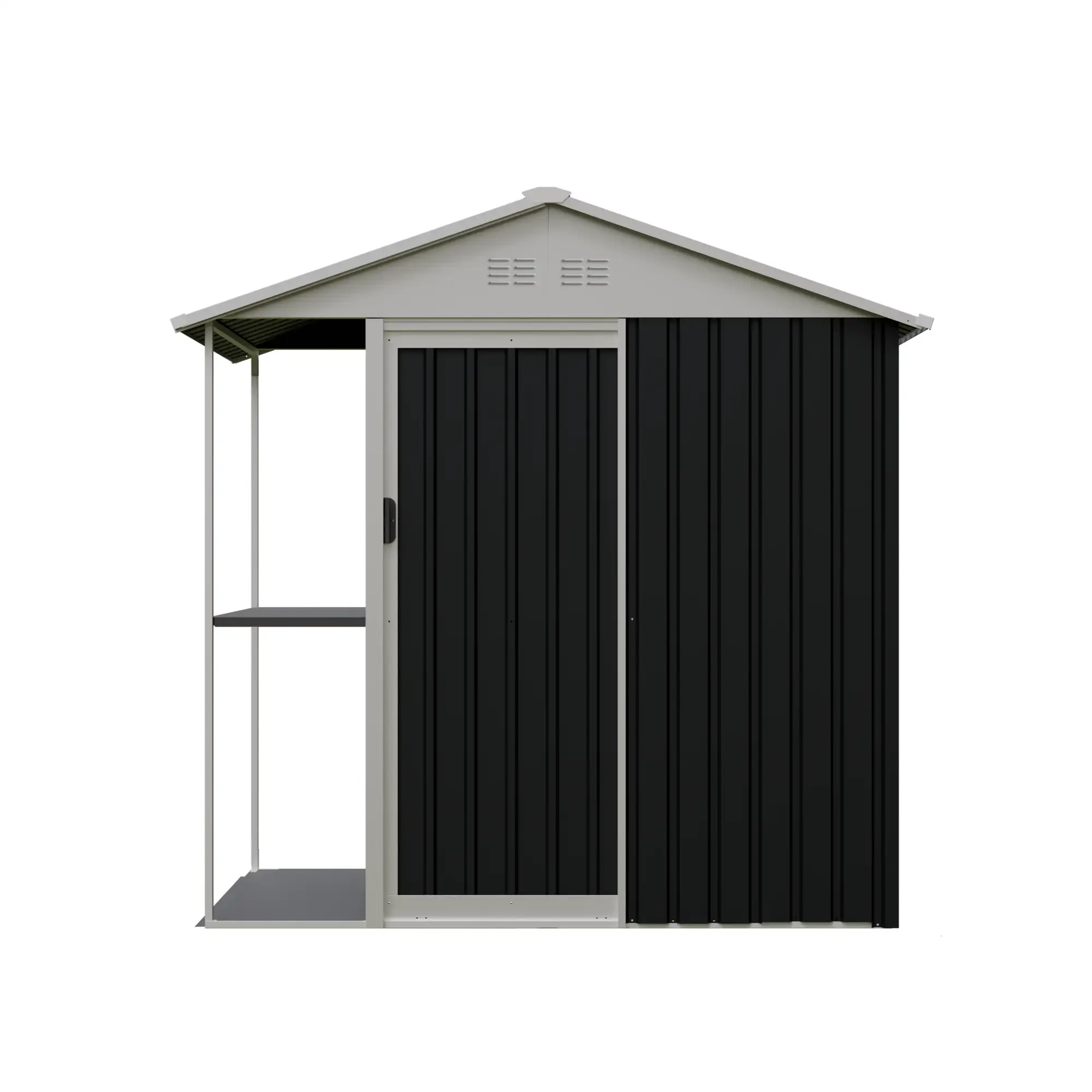 6 x 4 Ft Outdoor Storage Shed with Rack by HouseOfZazla