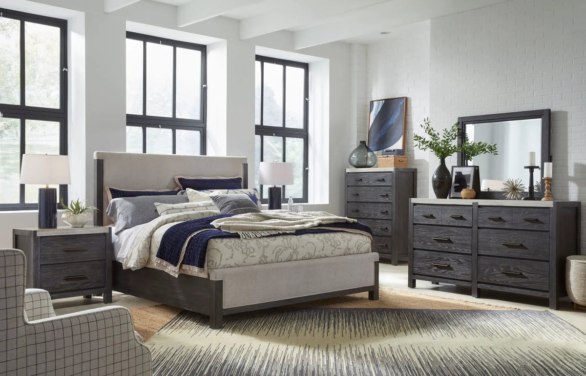 Plum Creek - Upholstered Panel Bed, photo 8 of 18