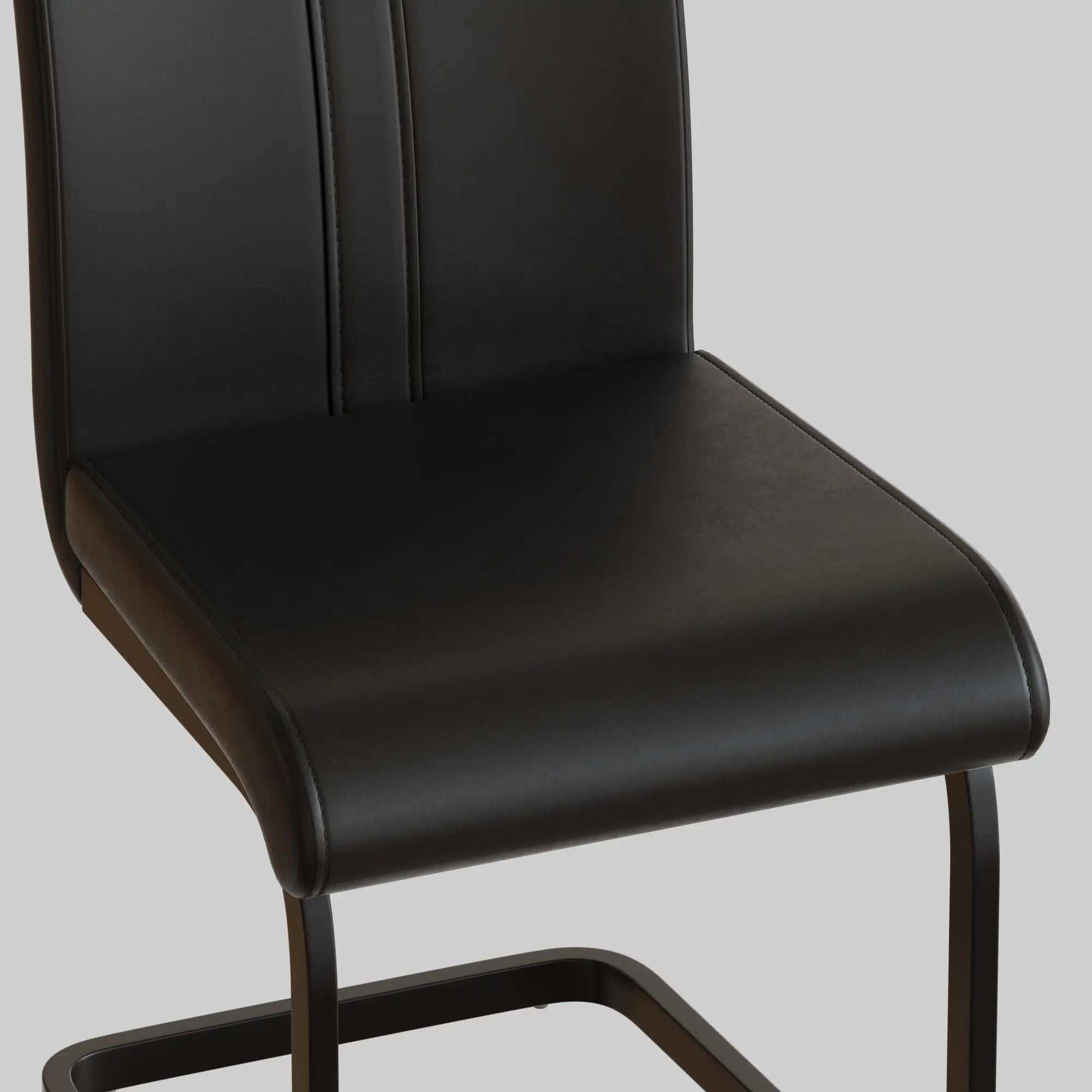 Modern Dining Chairs With High Back Upholstered Design Metal Legs by HouseOfZazla