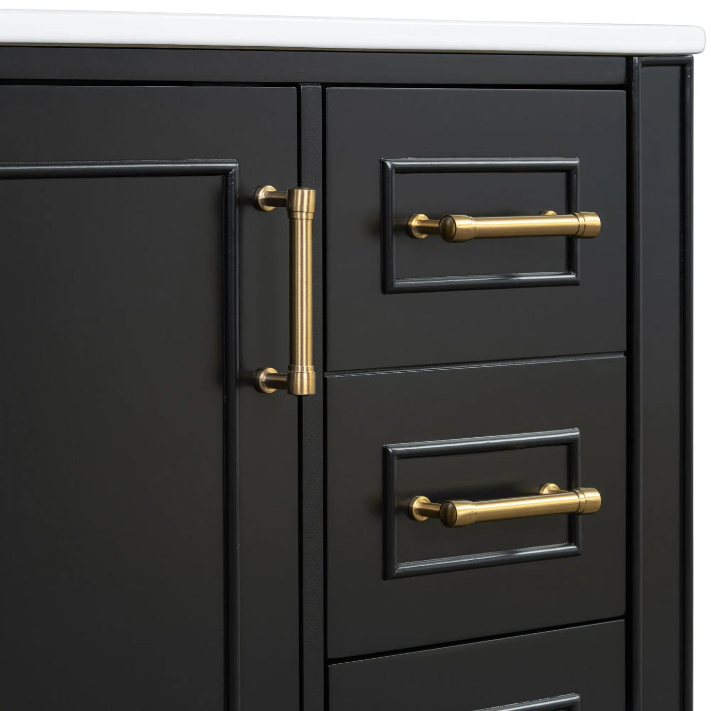 Traditional Bathroom Vanity Set With Soft Close Doors by HouseOfZazla
