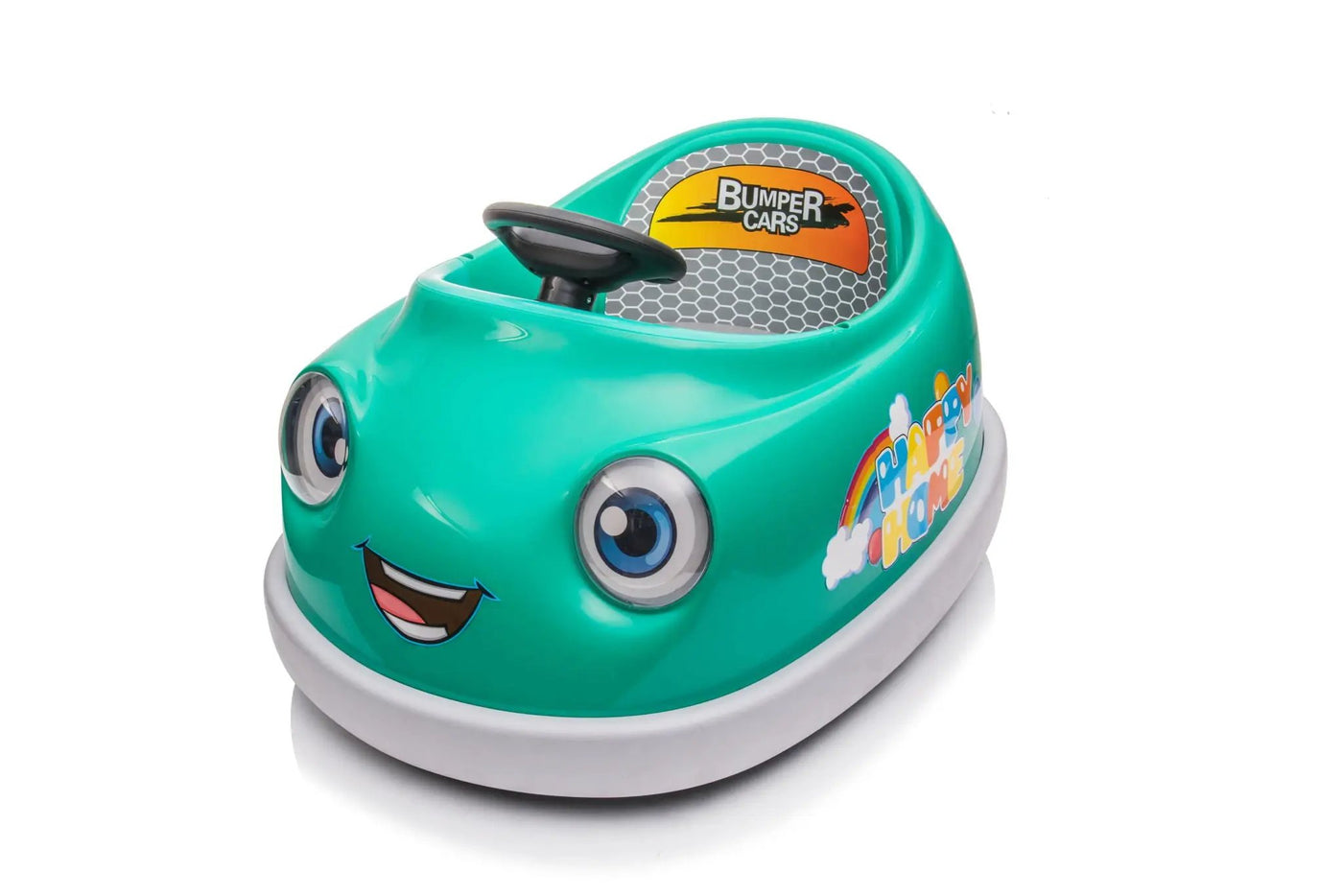 Bumper Car For Kids, 12V Dual Drive 1-6 Years Old Children's Electric Car With Pushrod Dinner Plate USB Bt Music Rocking Horse Mode Anti-Collision Bumper Ride On Car by HouseOfZazla