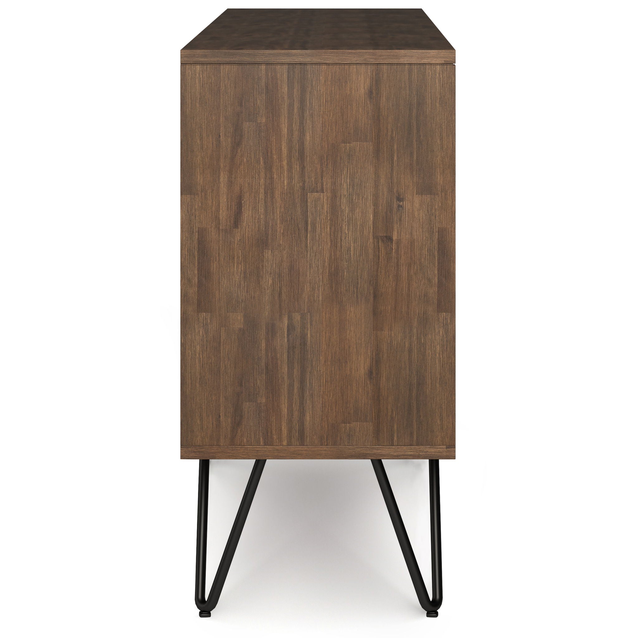 Chase - Low Bookcase - Rustic Natural Aged Brown by HouseOfZazla