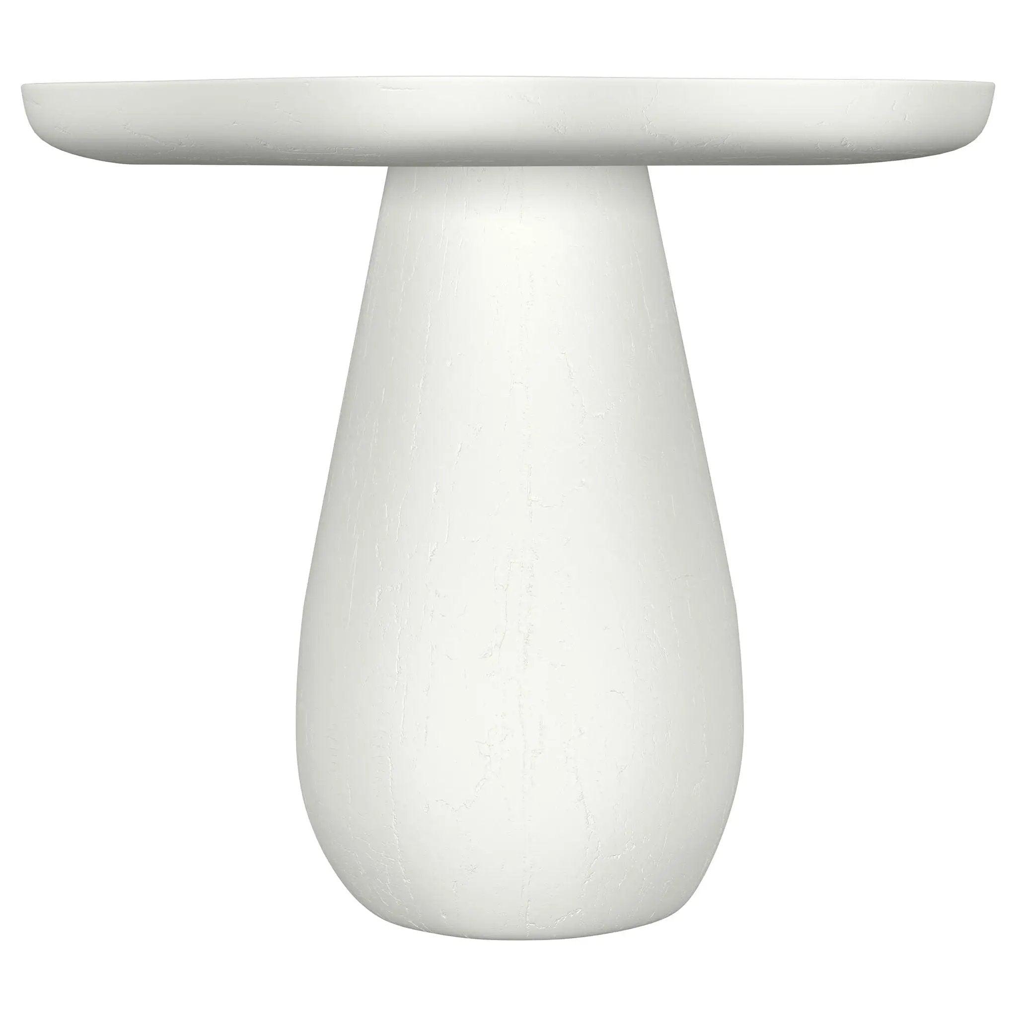 Perth 17-inch Side Table with Cloud-Shaped Top Off White by Unique Piece Furniture