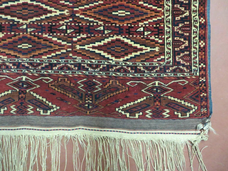 4' X 8' Antique Handmade Russian Bokhara Turkoman Yamud Wool Rug Carpet Nice by Jewel Rugs