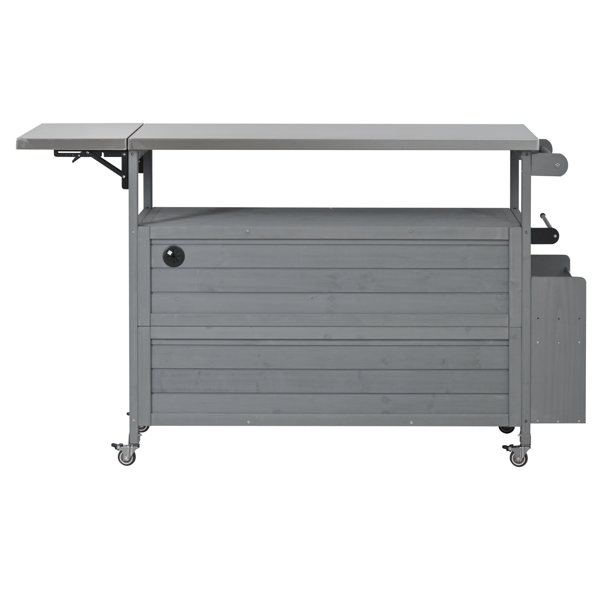 Foldable Outdoor Kitchen Island Patio Mobile Kitchen Cart by HouseOfZazla