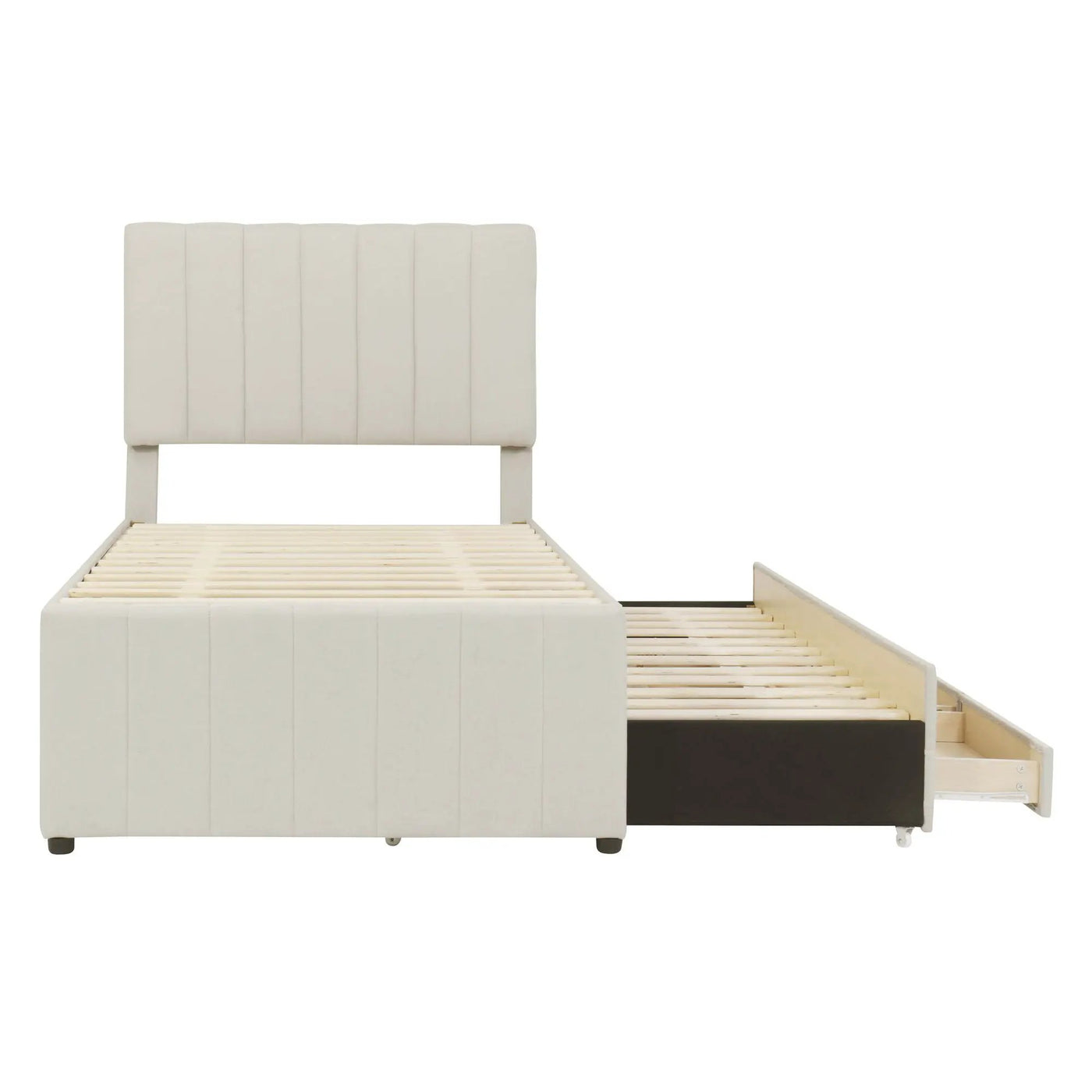 Upholstered Design Platform Bed With Trundle by HouseOfZazla
