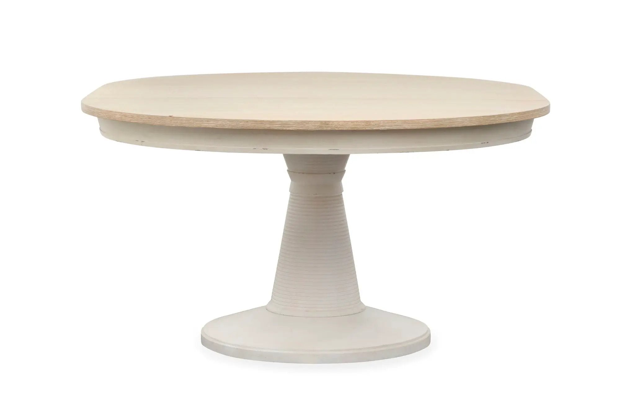 Echo Isles - Extendable 54" Round Dining Table - Sea Pearl And Driftwood by Unique Piece Furniture