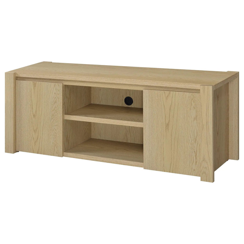 Laurelton 60-inch 2-door TV Stand Media Console Light Oak by Unique Piece Furniture