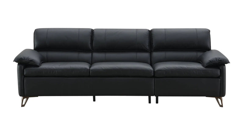 Eilene - Top Grain Leather Sofa - Black by Unique Piece Furniture