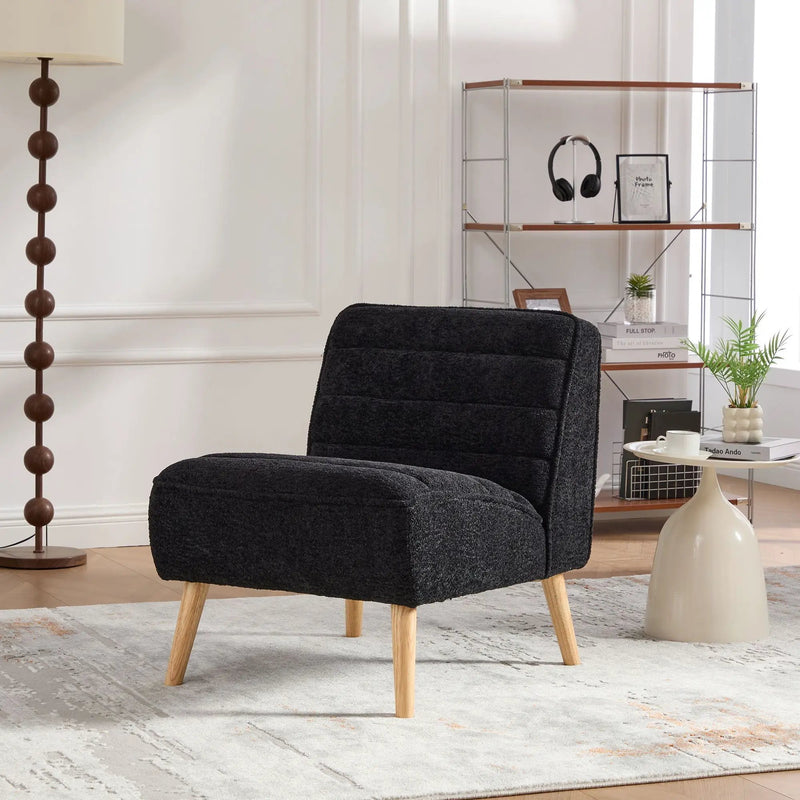 Upholstered Armless Accent Chair by HouseOfZazla