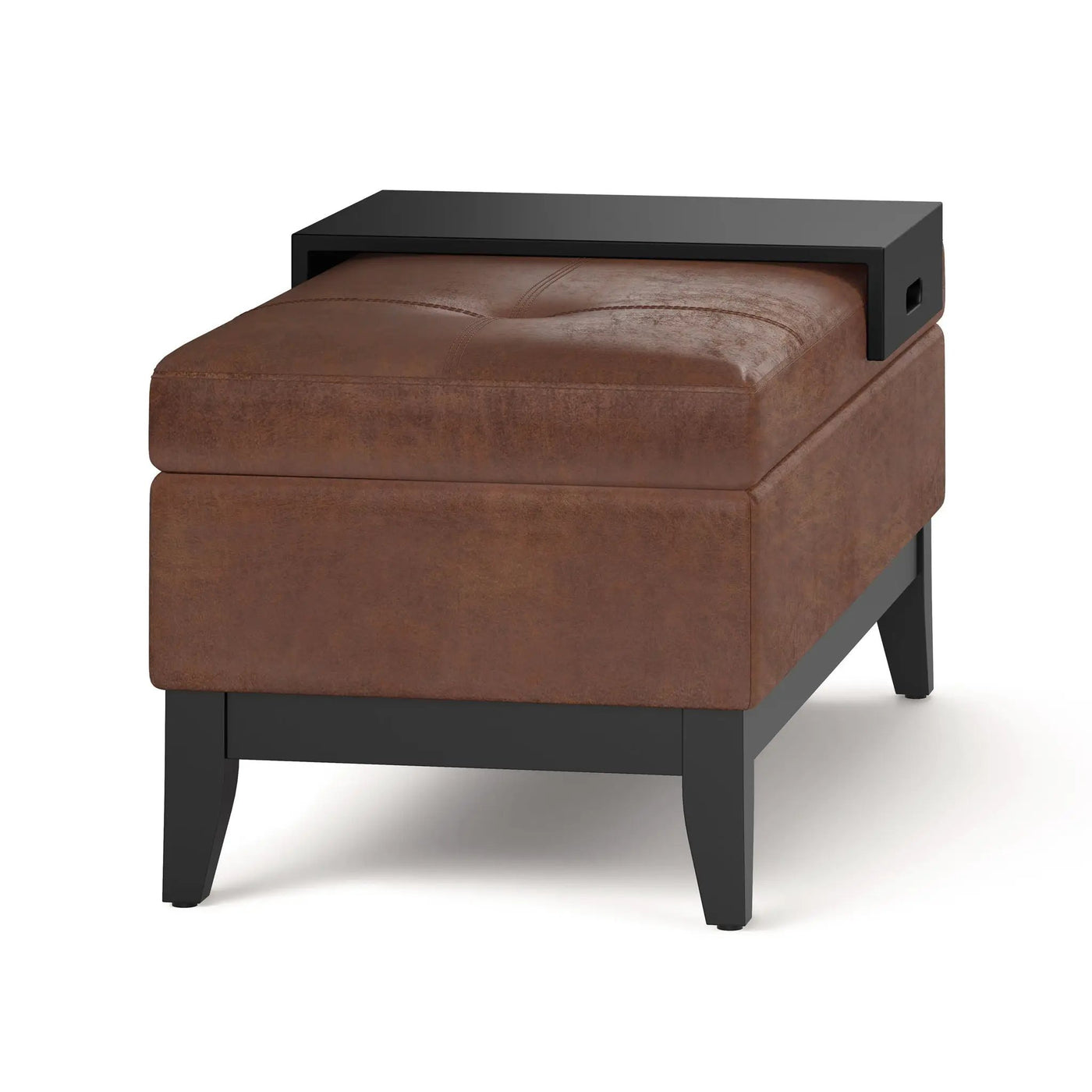 Oregon - Contemporary Storage Ottoman Bench With Tray by HouseOfZazla