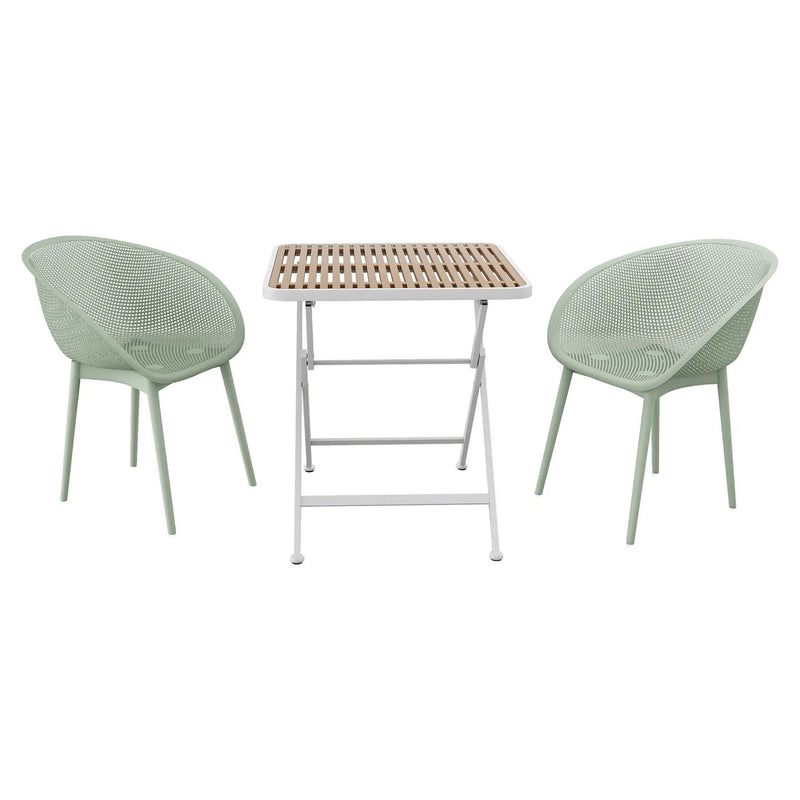 2 Pack Lounge Chair Set & Folding Square Table by Unique Piece Furniture