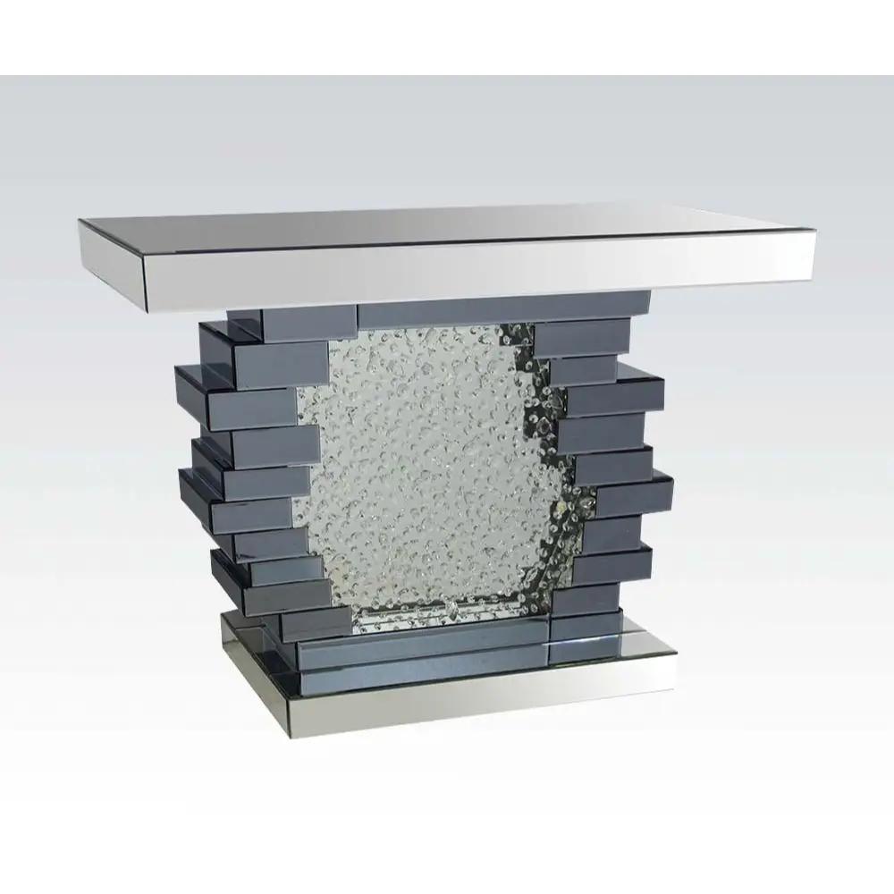 Nysa - 47" X 14" Console Table - Mirrored & Faux Crystals by Unique Piece Furniture