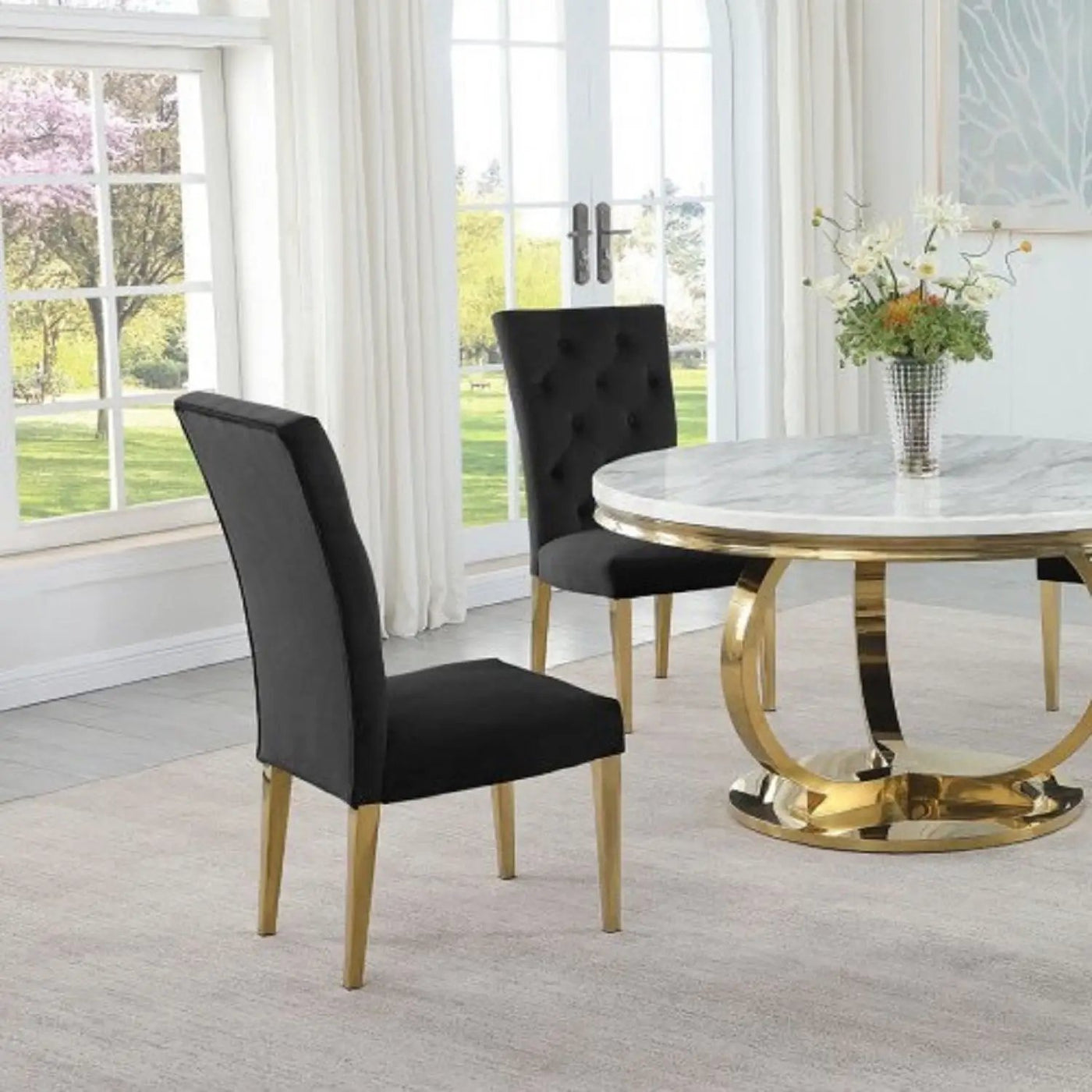 Modern Design Upholstered Dining Chair (Set of 2) by Unique Piece Furniture