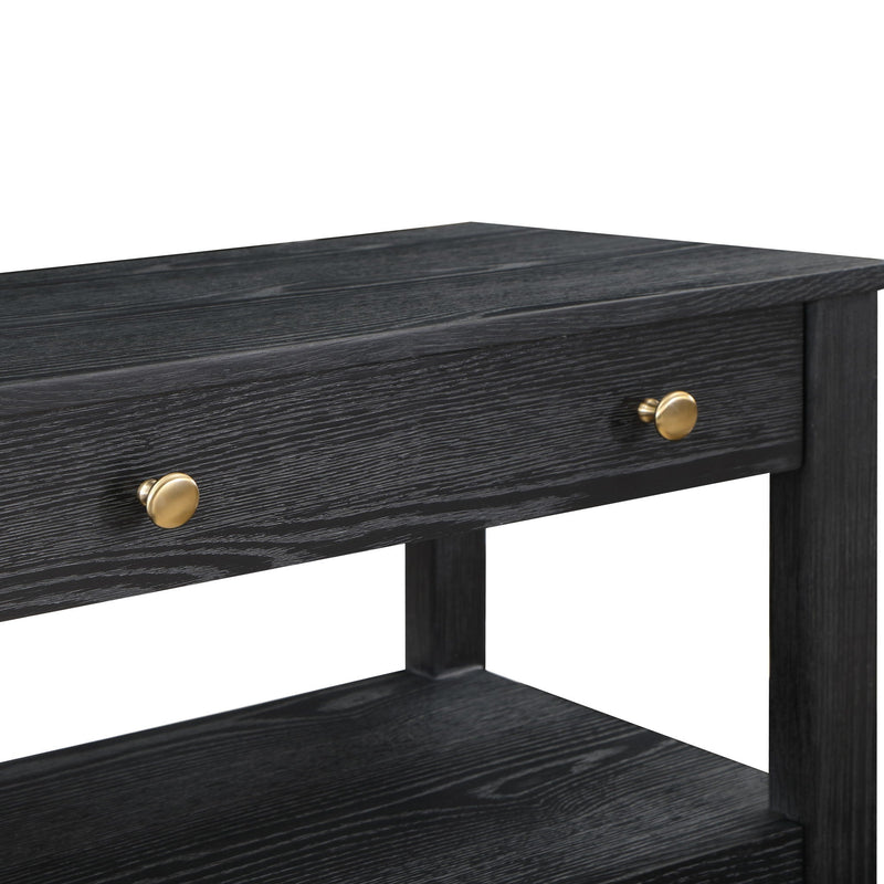 Danielle - 2 Drawer Nightstand - Black by HouseOfZazla