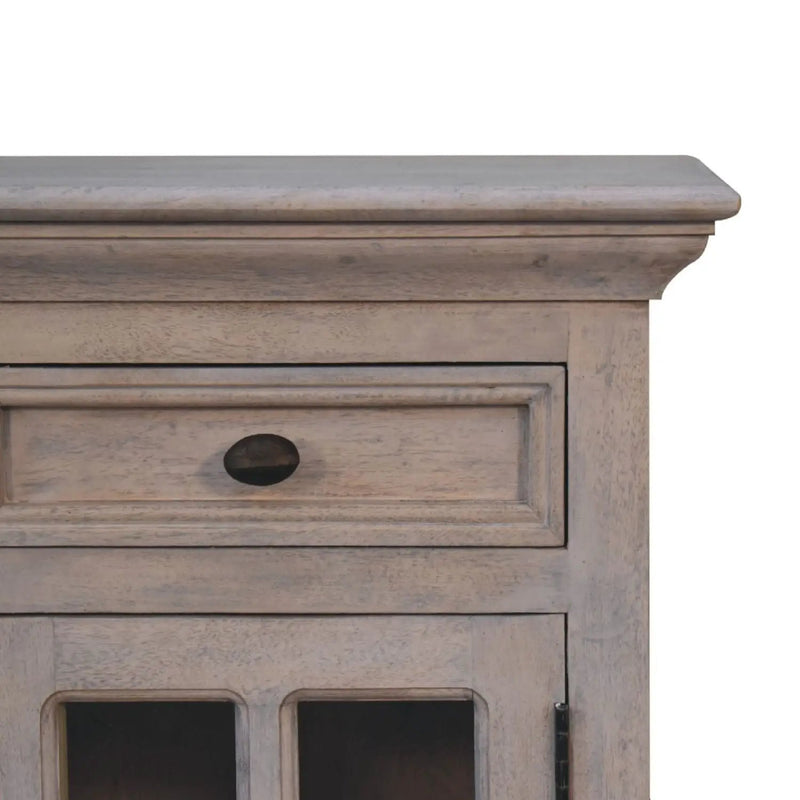 Glazed Bedside Table - Stone White by Unique Piece Furniture