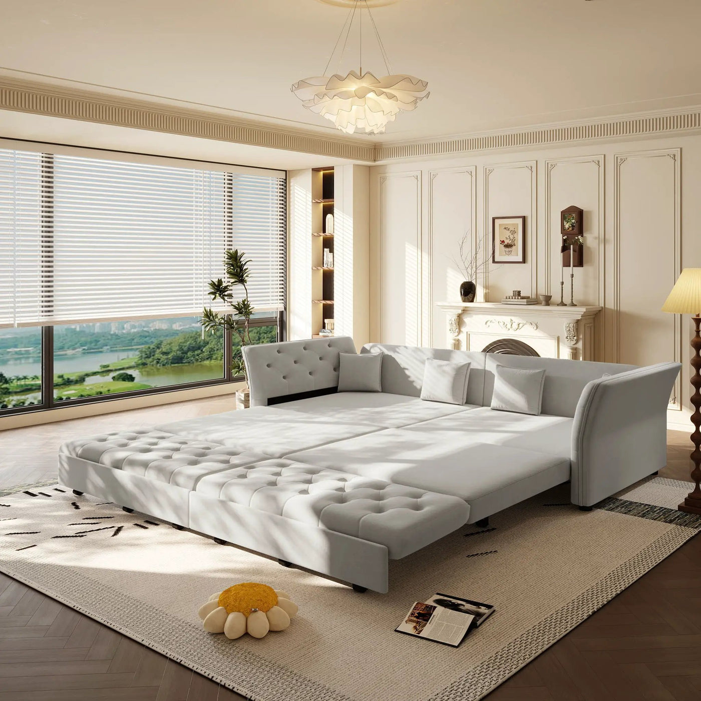 Oversize Pull Out Sofa Bed For Living Room by HouseOfZazla