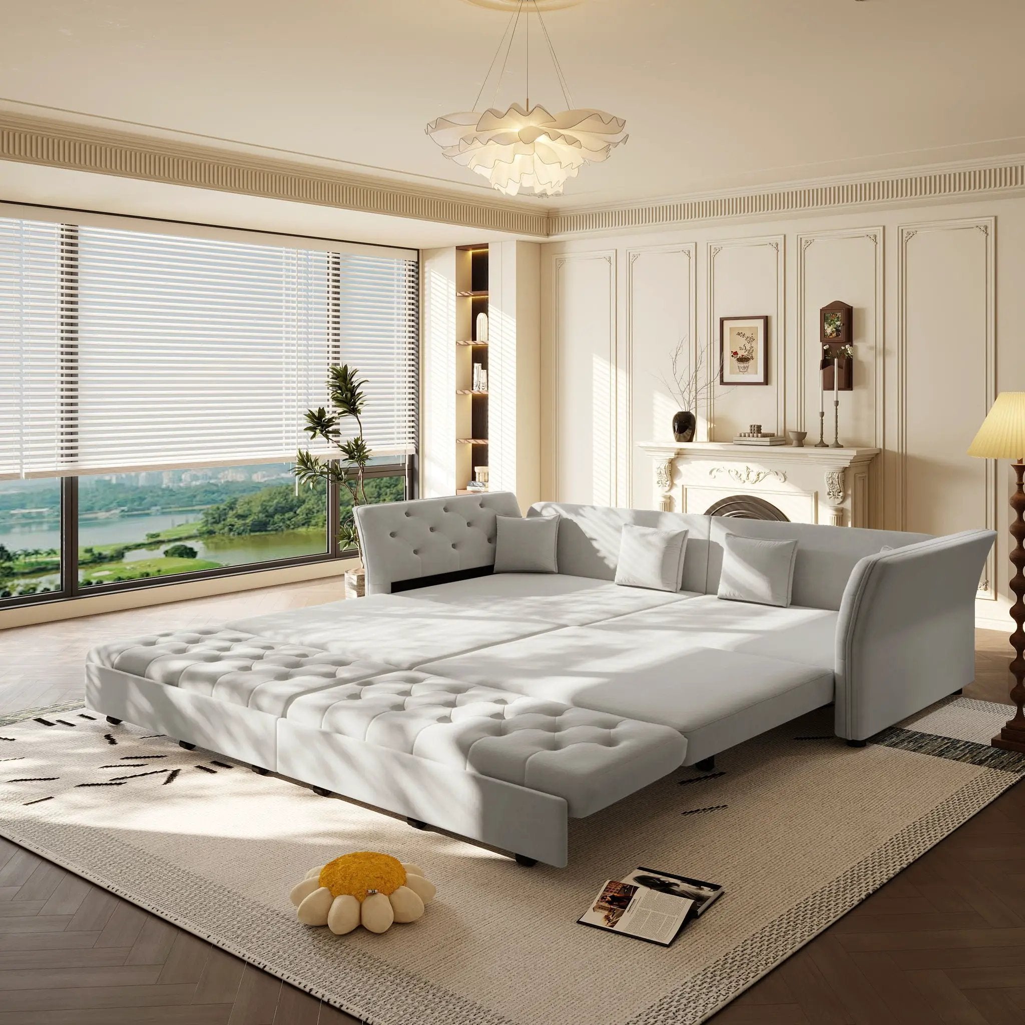 Oversize Pull Out Sofa Bed For Living Room
